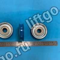 Ролик OTIS 85х20-6204Z (синий, d20мм) // Ролик подвеса дверей кабины/шахты Otis EUROPA D=85, d=20, h=20,5